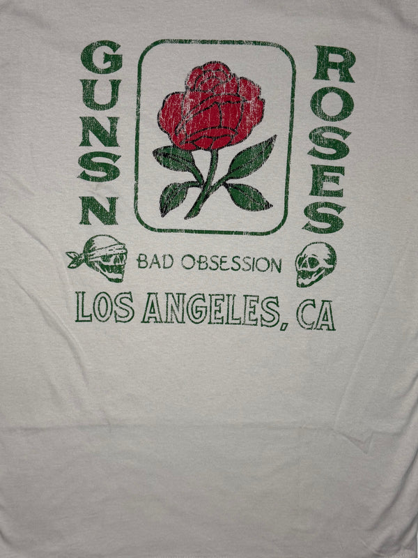 Guns N' Roses Official 'Bad Obsession' Graphic Tee - Stone