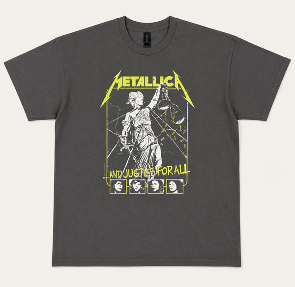 Metallica Unisex 'Justice Faces' Graphic T-Shirt