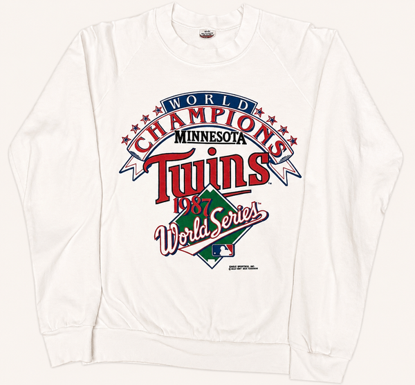 Vintage 1987 Minnesota Twins World Series Champions Crewneck Sweatshirt - L