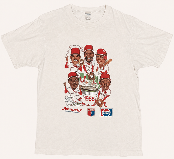 Vintage 1988 St. Louis Cardinals Caricature Team Promo T-Shirt - L (Fits M)