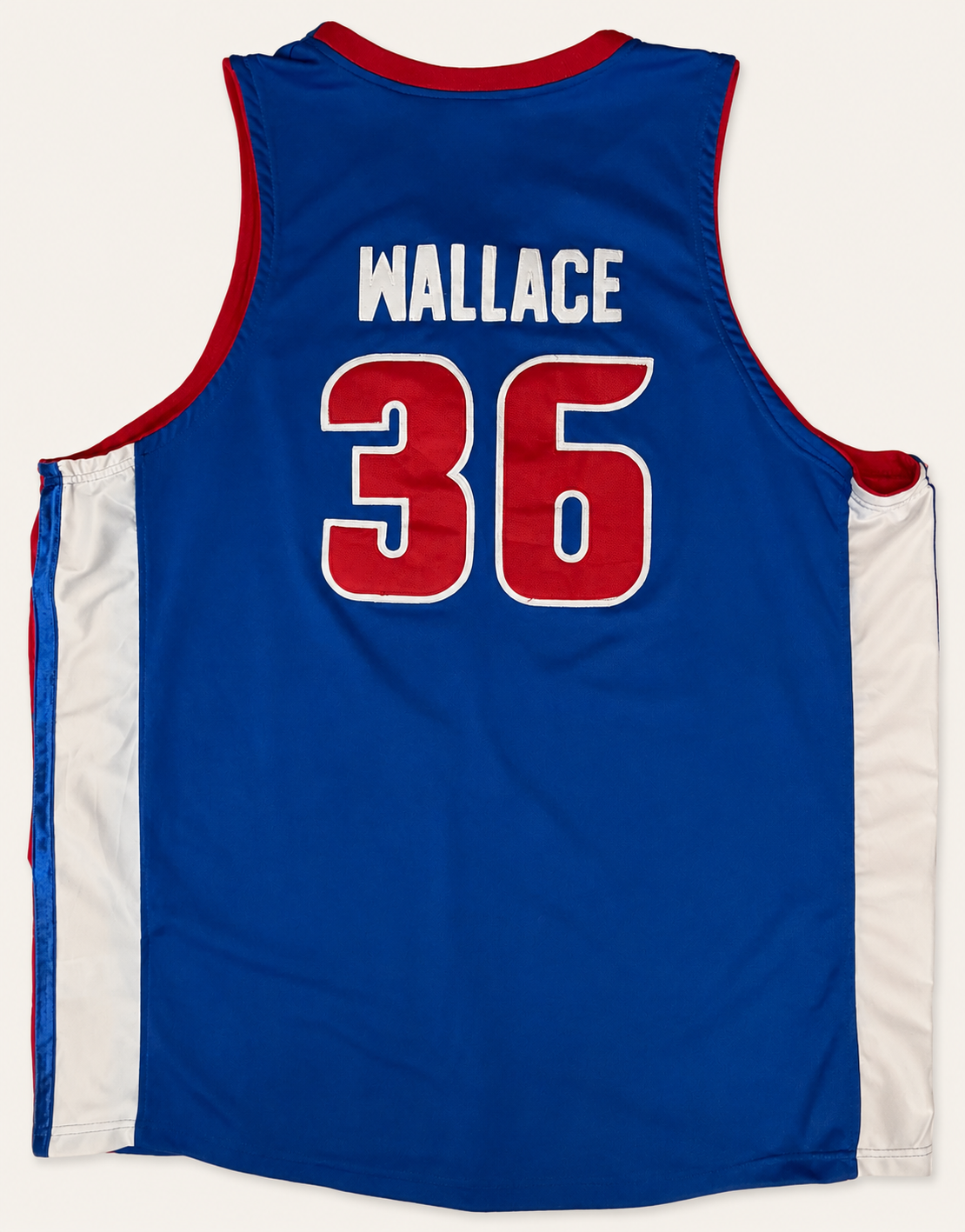 Vintage 2004 Rasheed Wallace Detroit Pistons Reebok Authentic On-Court Jersey - XL