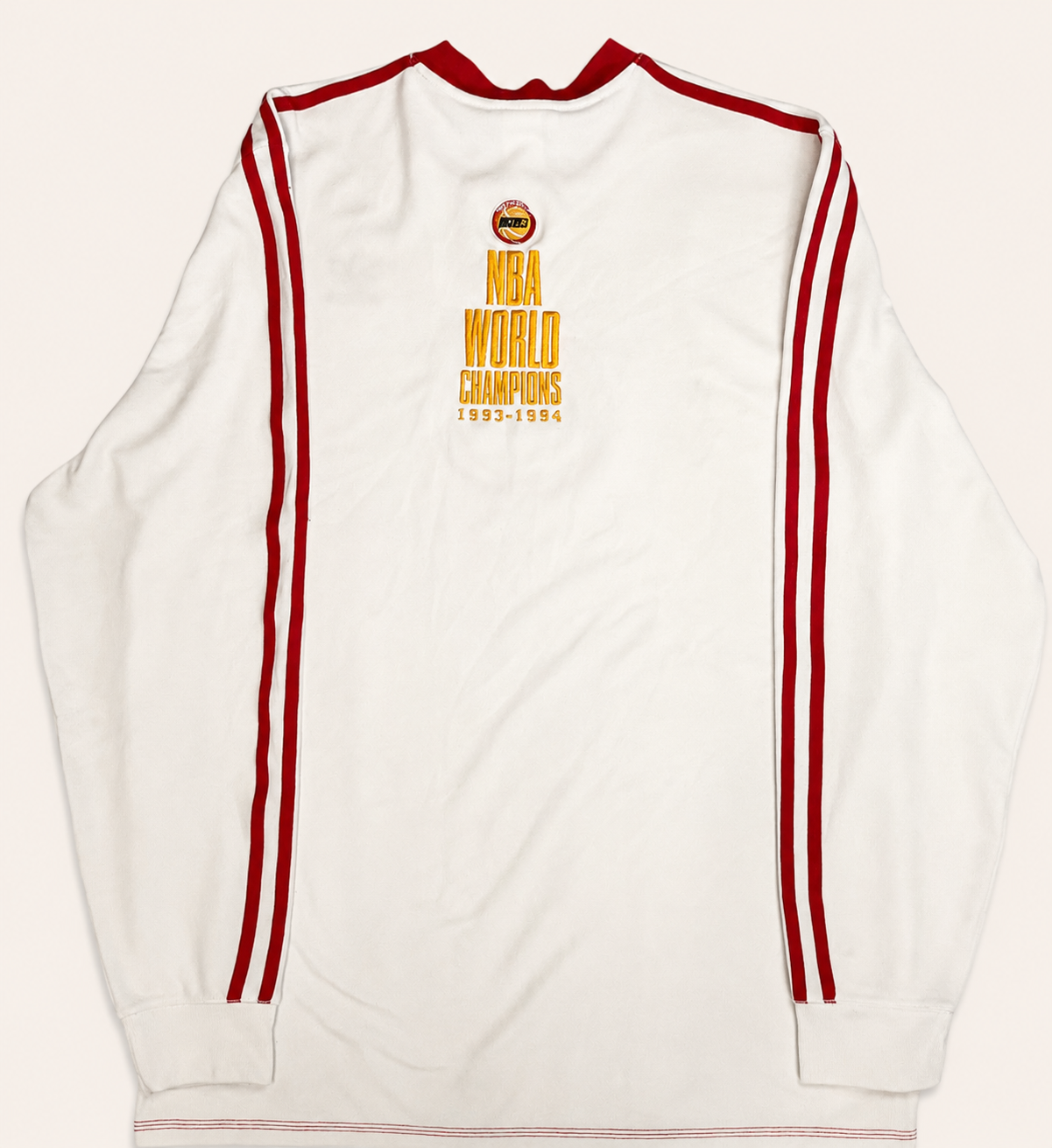 Vintage 1993-1994 Houston Rockets Adidas Trefoil Warmup Shooting Shirt - LT