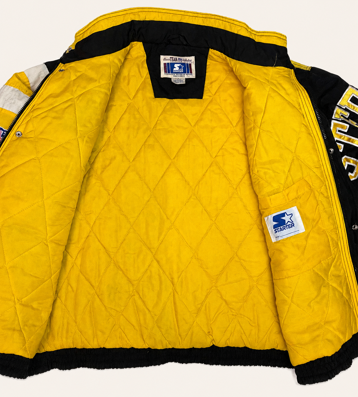 Vintage 1990s Pittsburgh Steelers Starter Insulated Puffer Jacket - XL