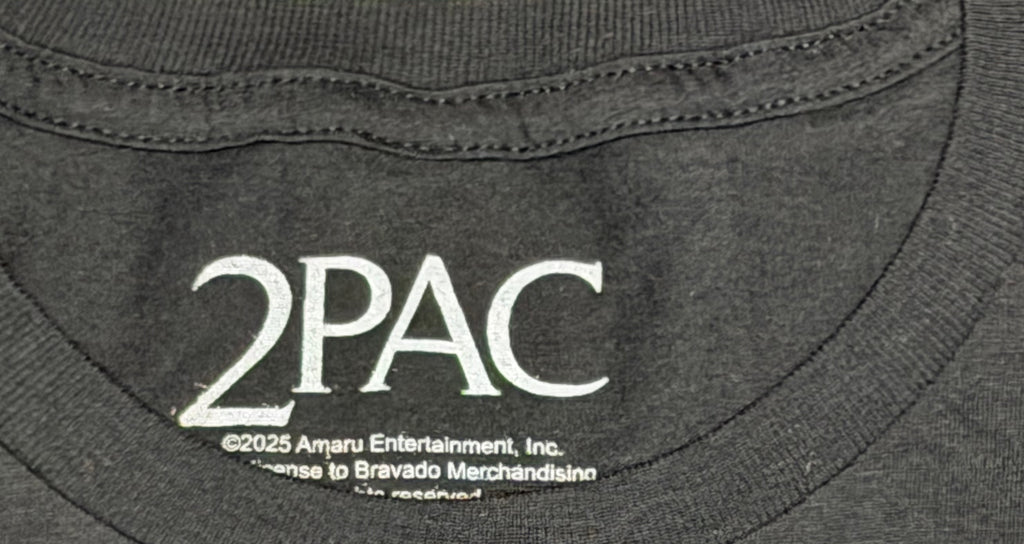 Tupac Shakur Vintage Gothic Graphic Tee - Black