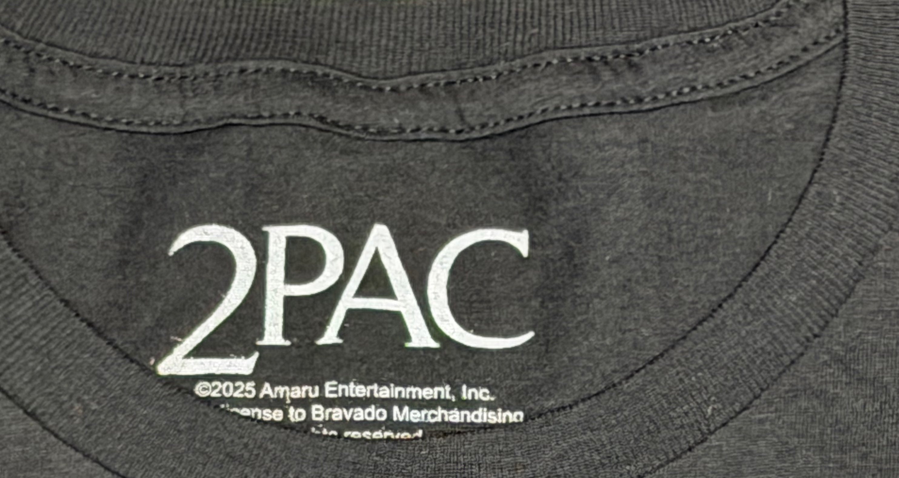 Tupac Shakur Vintage Gothic Graphic Tee - Black