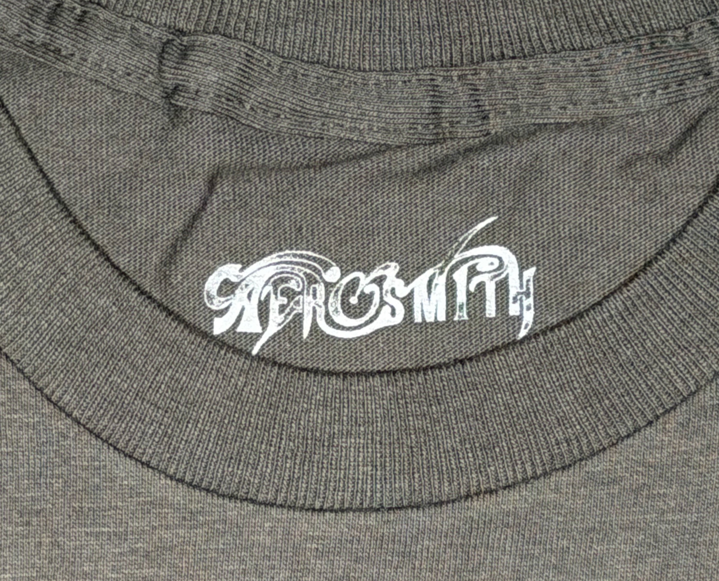 Aerosmith Official 'Dream On' Triangle Graphic Tee - Grey