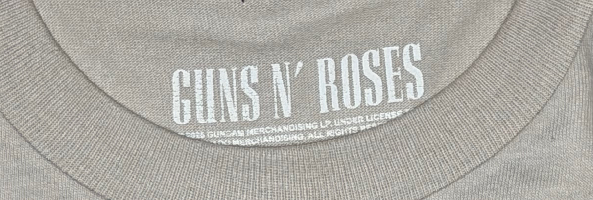 Guns N' Roses Official 'Bad Obsession' Graphic Tee - Stone