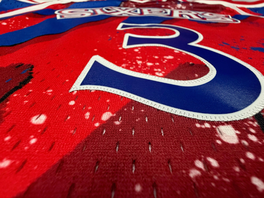Mitchell & Ness Allen Iverson Philadelphia 76ers 1996-97 Hardwood Classics Hyper Hoops Swingman Jersey