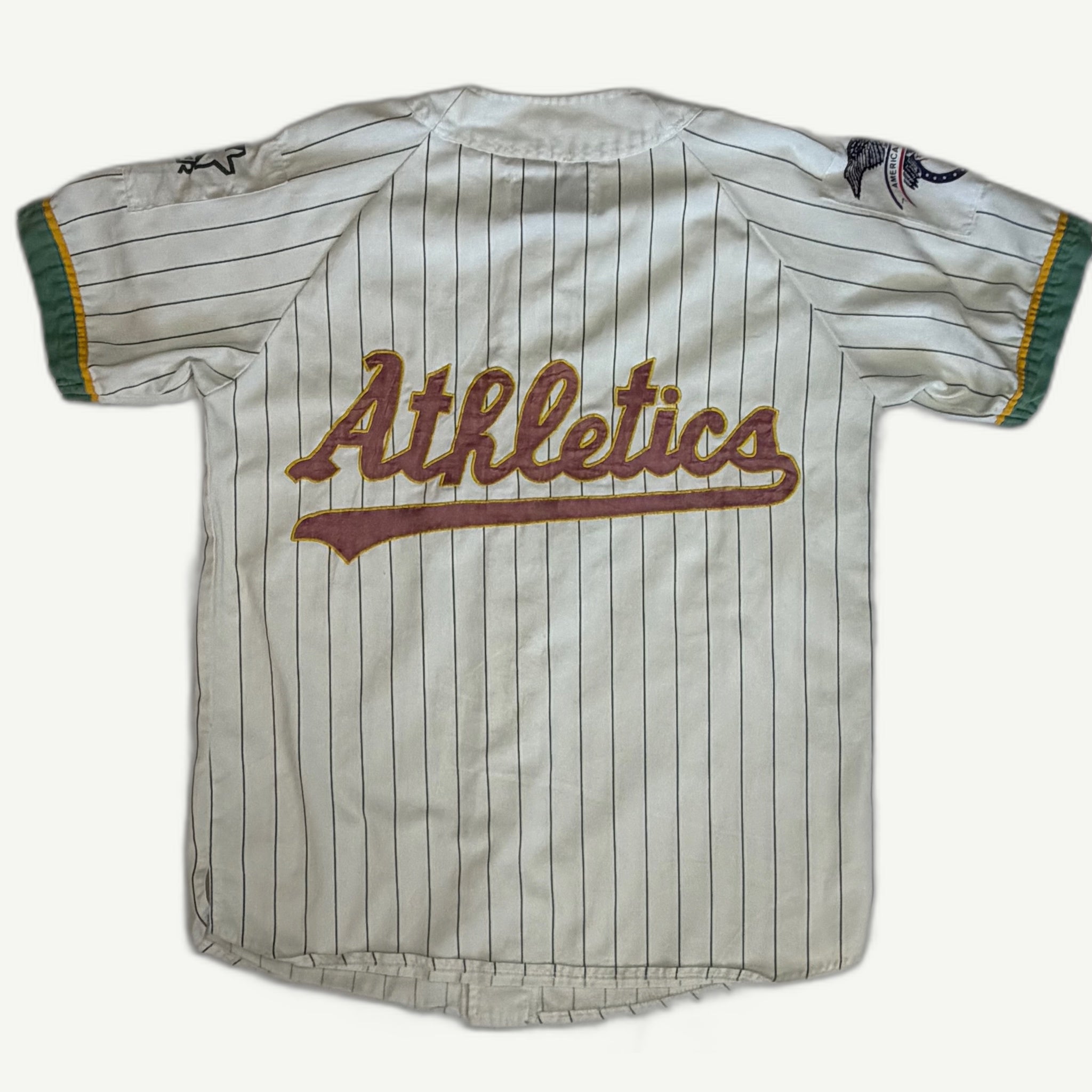 Vintage 1990s Oakland Athletics Starter Pinstripe Baseball Jersey - M (2Pac Style)