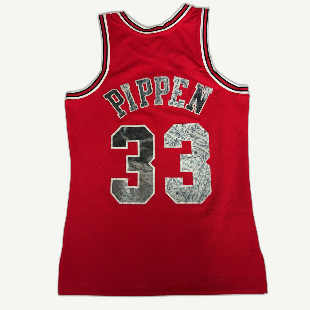 Mitchell & Ness Scottie Pippen Chicago Bulls 1997-98 Hardwood Classics NBA 75th Anniversary Diamond Swingman Jersey - Red