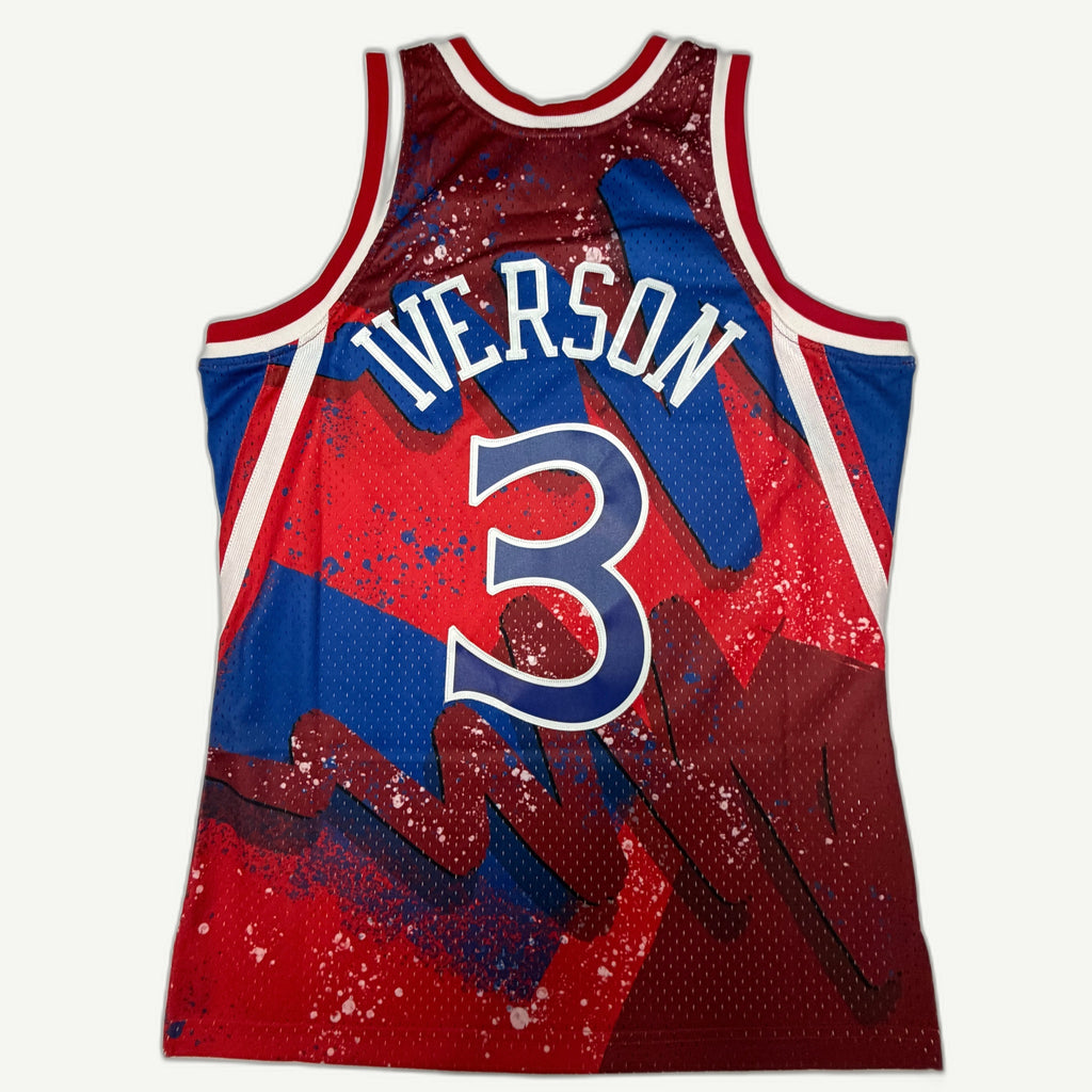 Mitchell & Ness Allen Iverson Philadelphia 76ers 1996-97 Hardwood Classics Hyper Hoops Swingman Jersey