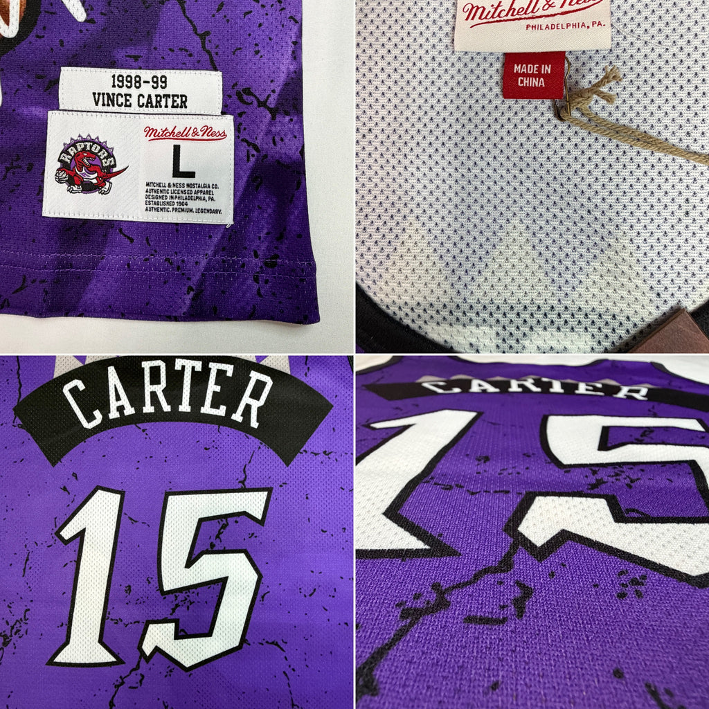 Mitchell & Ness Vince Carter Toronto Raptors 1998-99 Hardwood Classics Player Burst Mesh Tank Top