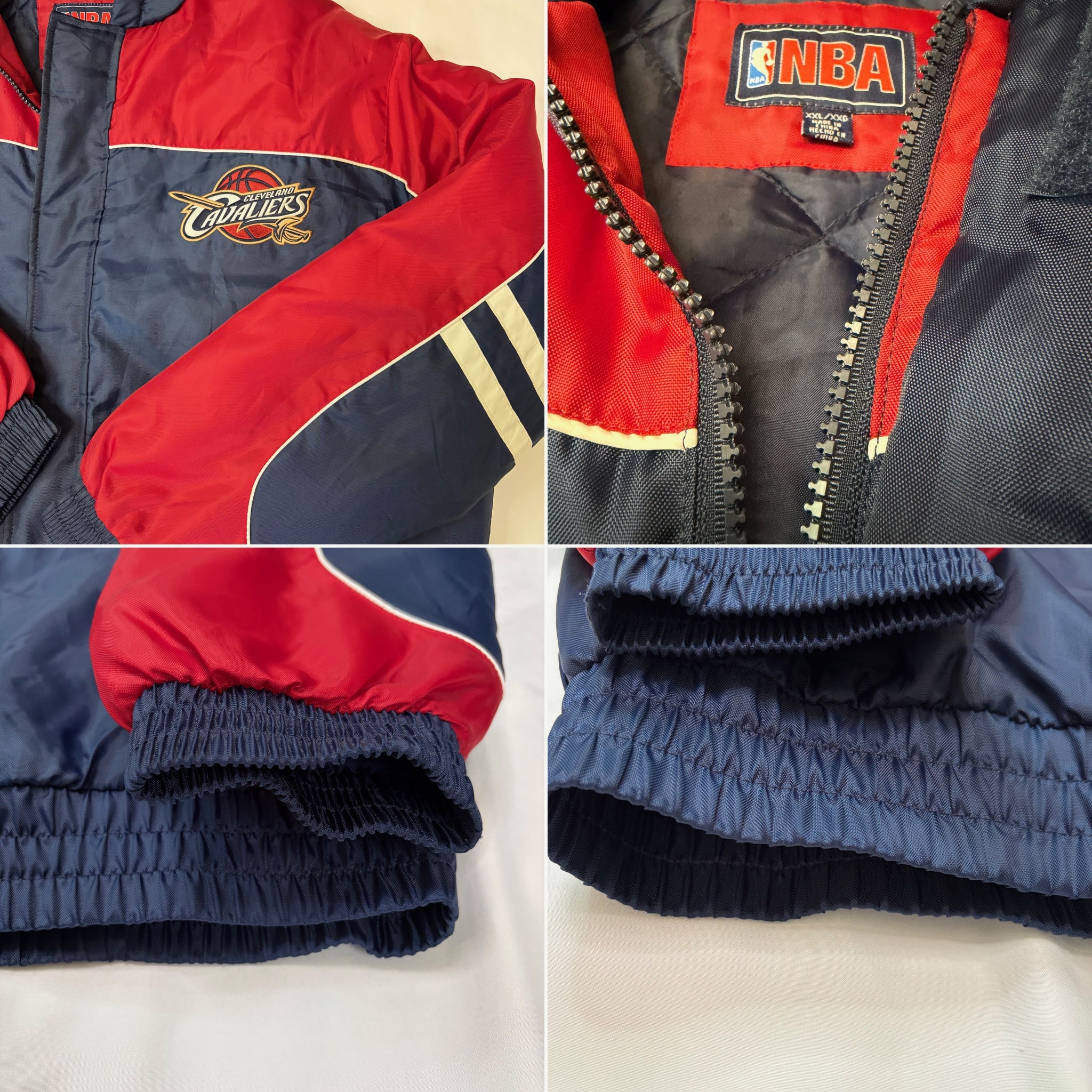 Vintage Cleveland Cavaliers G-III Insulated Hooded Puffer Jacket - 2XL