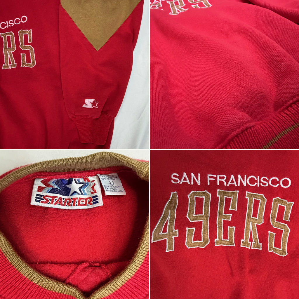 Vintage 1990s San Francisco 49ers Starter Multimedia Heavyweight Crewneck Sweatshirt - L