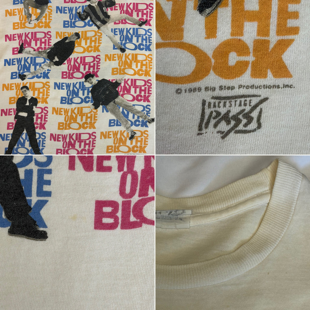 Vintage 1989 New Kids On The Block T-Shirt - Backstage Pass Tag