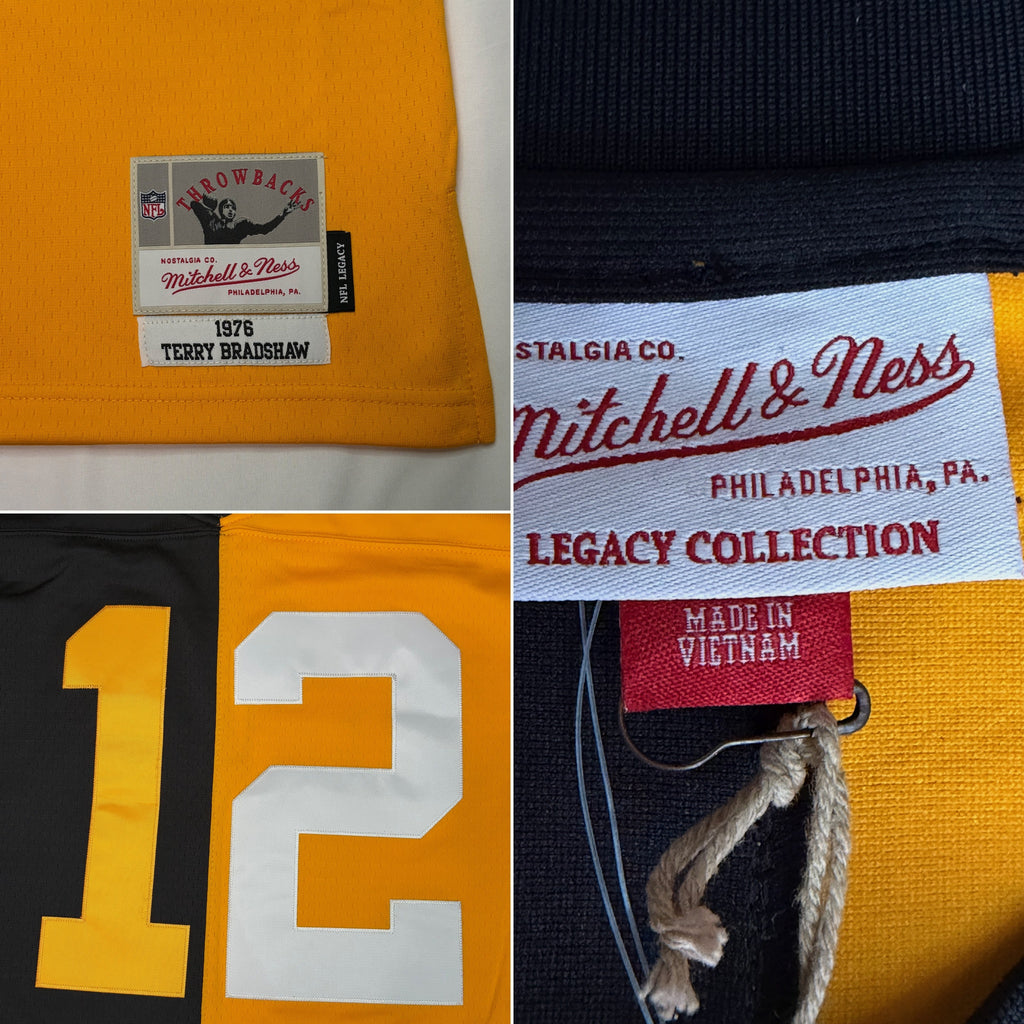 Mitchell & Ness Terry Bradshaw Pittsburgh Steelers 1976 Split Legacy Replica Jersey
