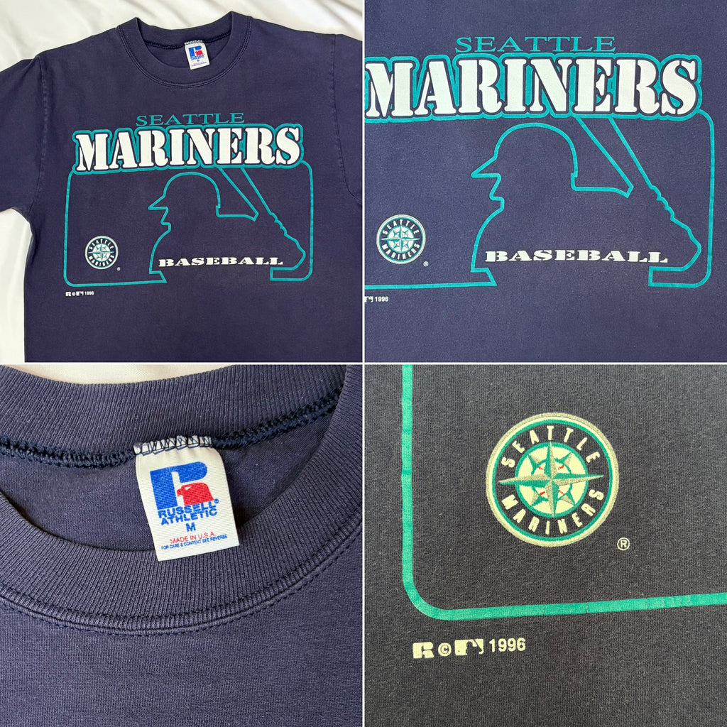 Vintage 1996 Seattle Mariners Russell Athletic T-Shirt - Medium