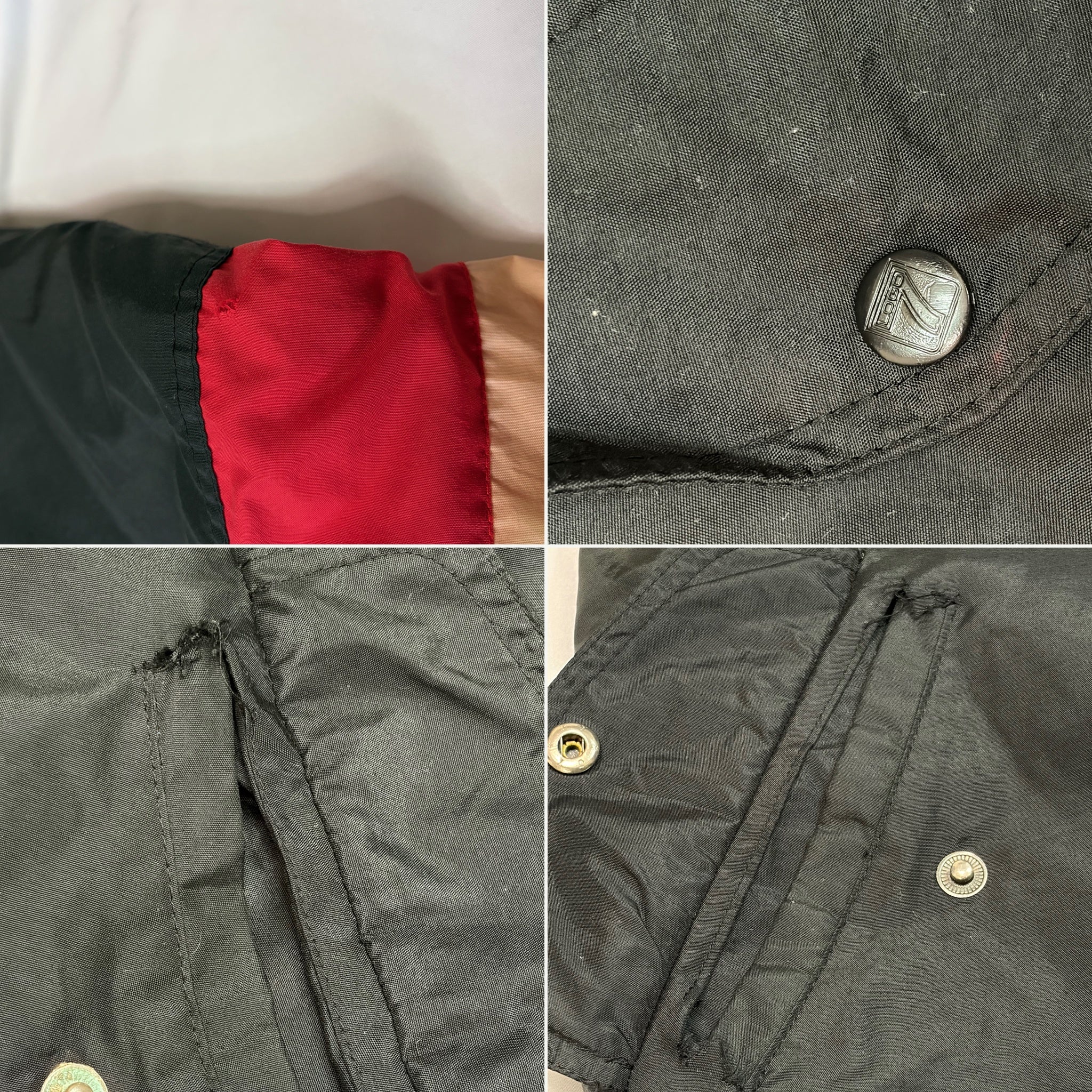 Vintage 90s Chicago Bulls Logo 7 Full-Zip Puffer Jacket - Medium