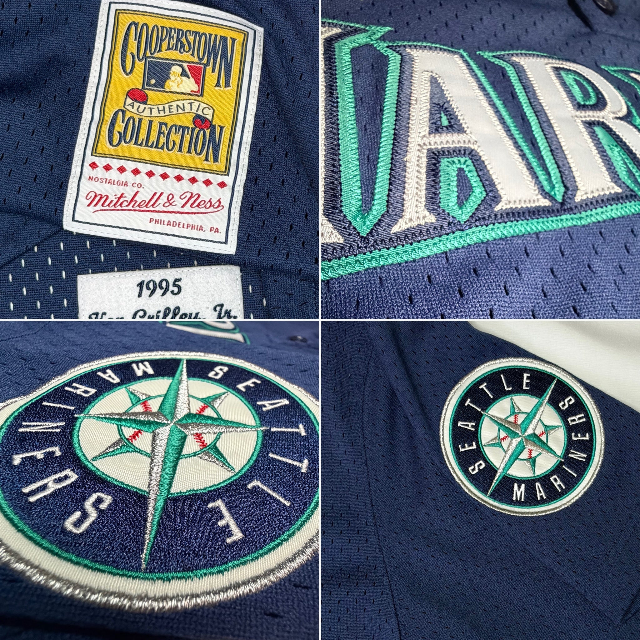 Mitchell & Ness Seattle Mariners Ken Griffey Jr. 1995 Mesh Batting Practice Jersey