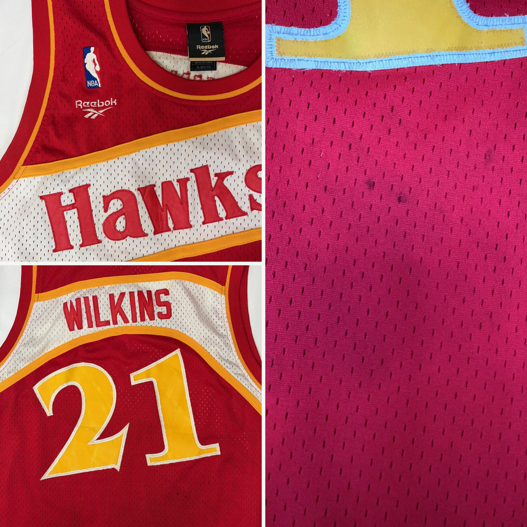 Vintage Reebok Hardwood Classics Dominique Wilkins Atlanta Hawks Jersey - XL