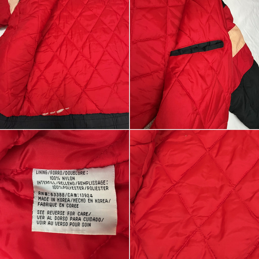 Vintage 90s Chicago Bulls Logo 7 Full-Zip Puffer Jacket - Medium