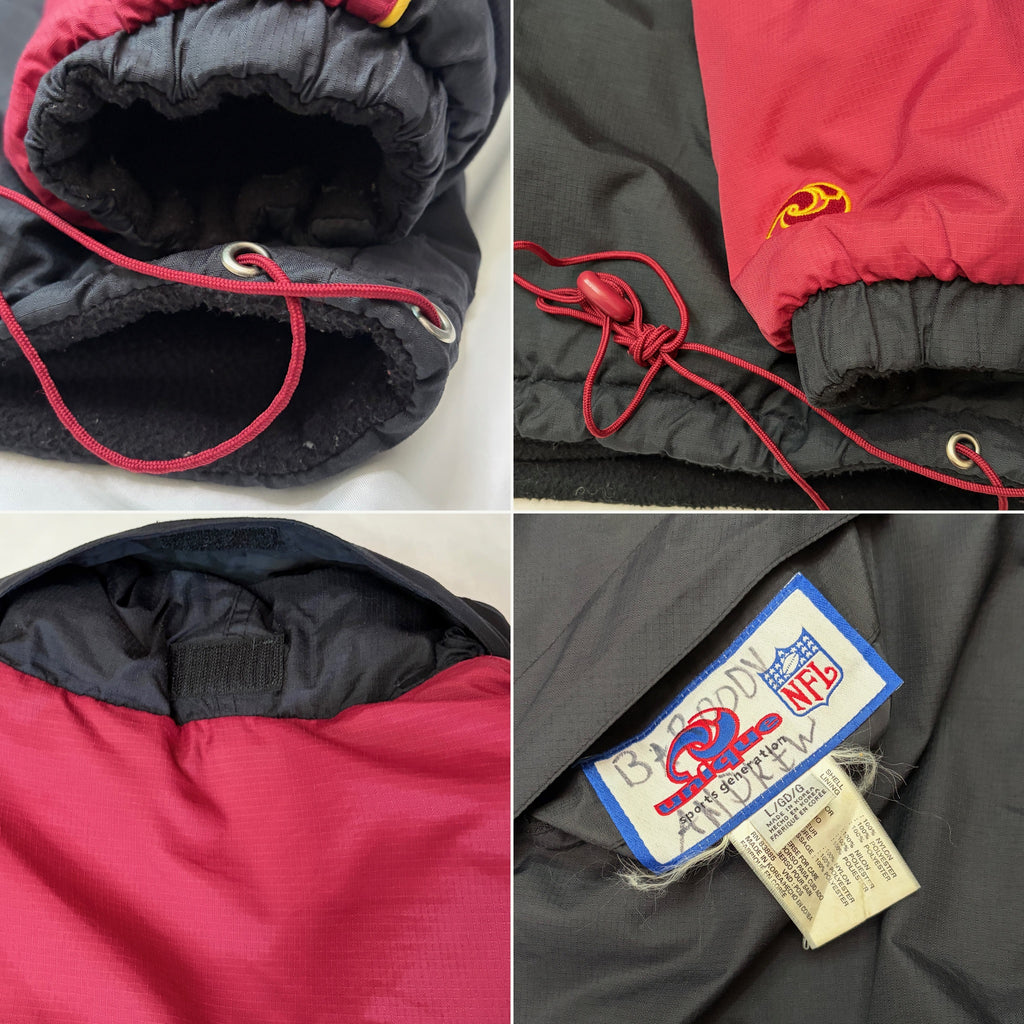 Vintage 90s Washington Redskins Pro Player Reversible Jacket - Large