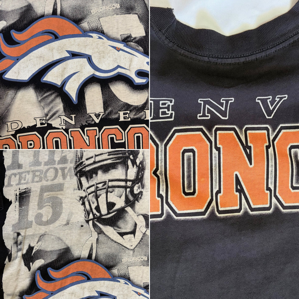 Vintage 2011 Tim Tebow Denver Broncos 'Tebowmania' Graphic T-Shirt - 2XL