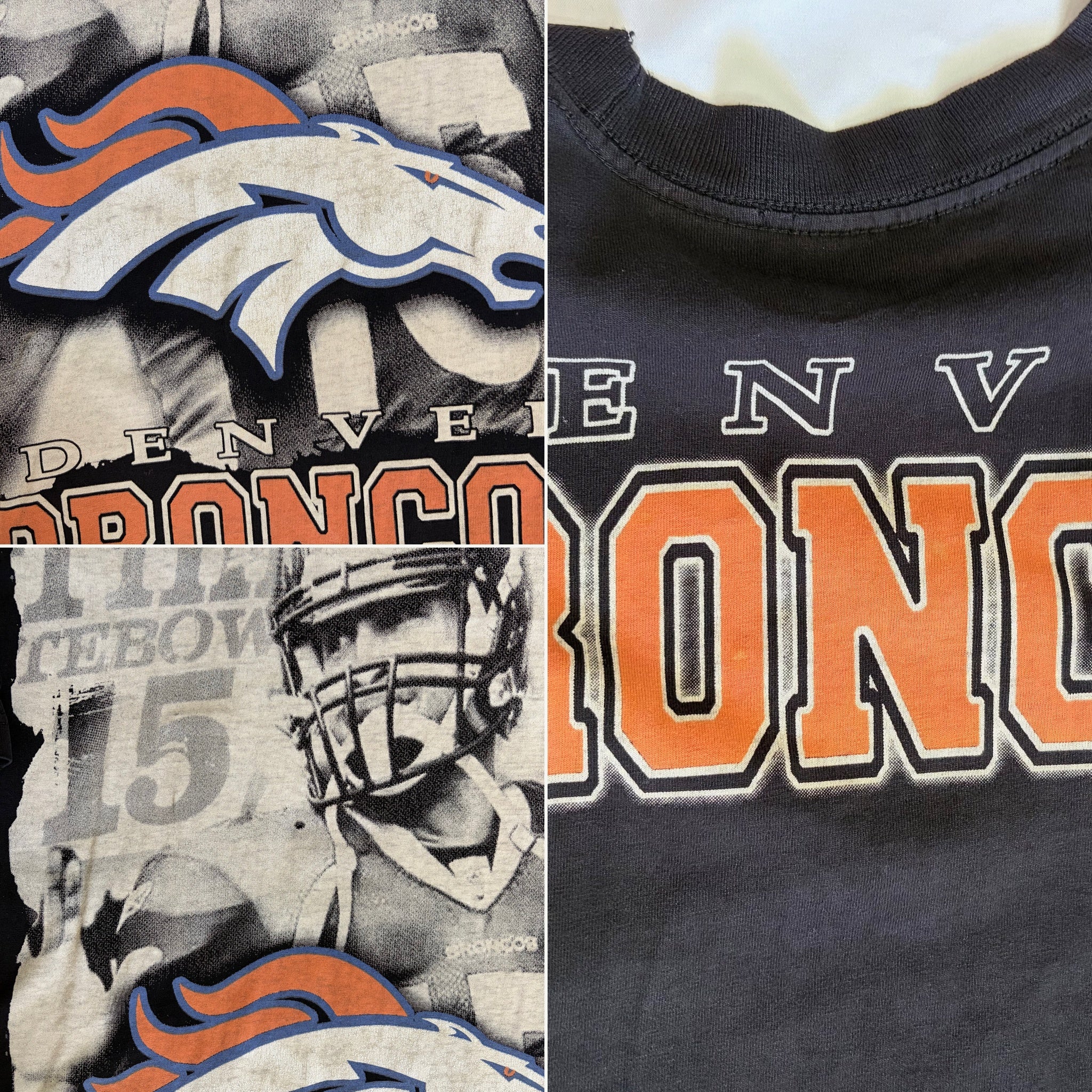Vintage 2011 Tim Tebow Denver Broncos 'Tebowmania' Graphic T-Shirt - 2XL