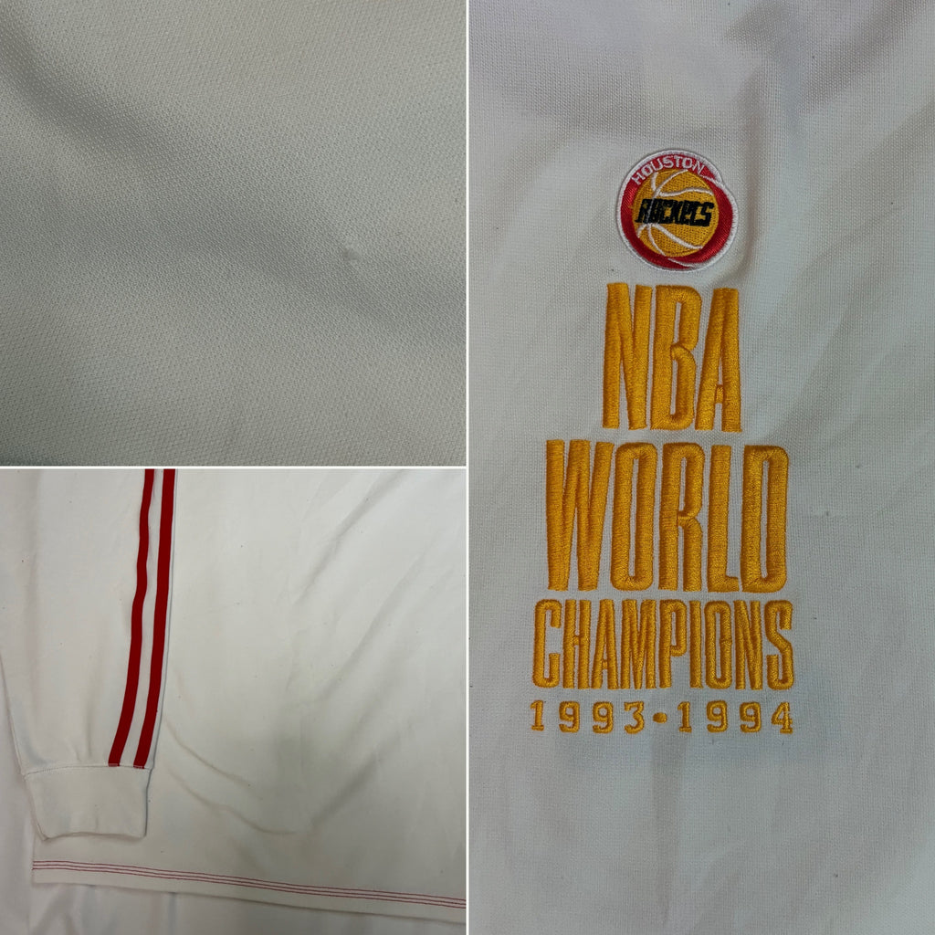 Vintage 1993-1994 Houston Rockets Adidas Trefoil Warmup Shooting Shirt - LT