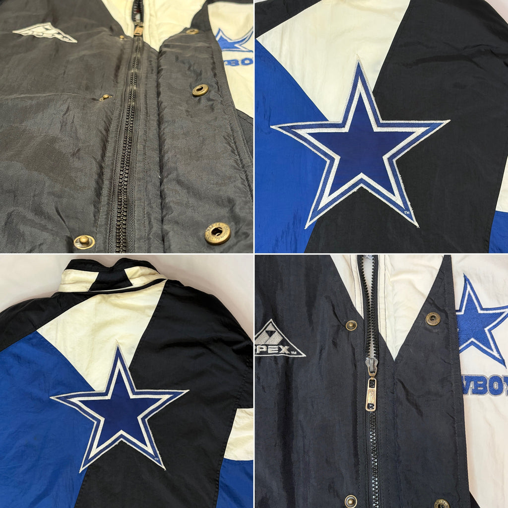 Vintage 90s Dallas Cowboys Apex One Insulated Puffer Jacket - XL