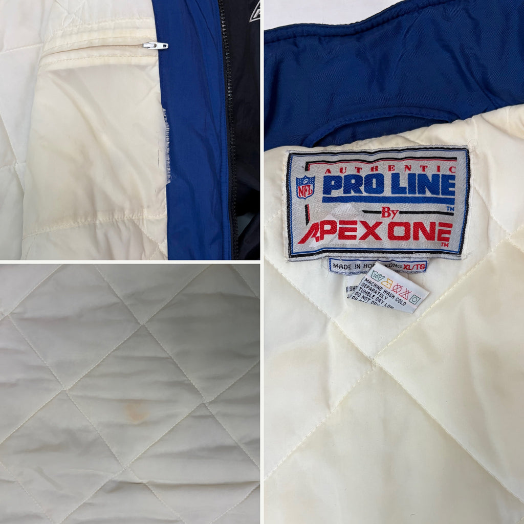 Vintage 90s Dallas Cowboys Apex One Insulated Puffer Jacket - XL