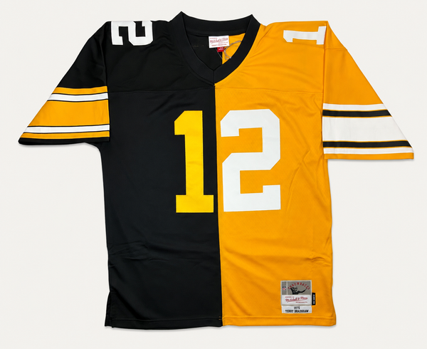 Mitchell & Ness Terry Bradshaw Pittsburgh Steelers 1976 Split Legacy Replica Jersey