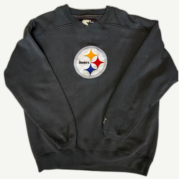 Vintage 1990s Pittsburgh Steelers Starter Center Logo Crewneck Sweatshirt - XL