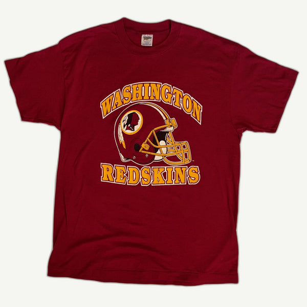 Vintage 1990s Washington Redskins 'Big Helmet' Graphic T-Shirt - XL