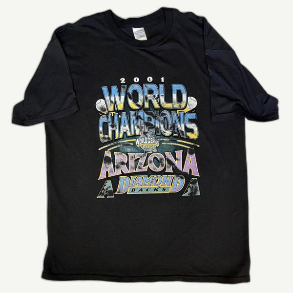 Vintage 2001 Arizona Diamondbacks World Series Champions T-Shirt - XL