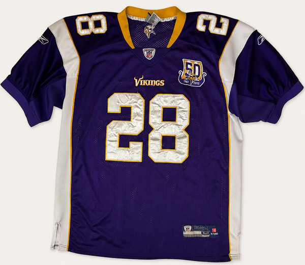 Vintage 2010 Adrian Peterson Minnesota Vikings Reebok On-Field Authentic Jersey - XL