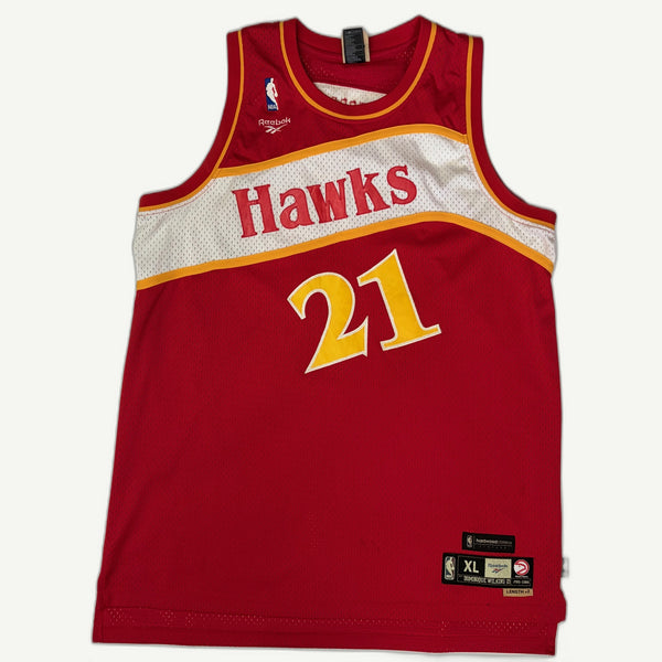 Vintage Reebok Hardwood Classics Dominique Wilkins Atlanta Hawks Jersey - XL